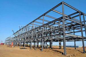 Polished Galvanized Steel Prefabricated Structure, Color : Grey