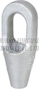 Silver Metal Open Spelter Socket, For Used Mast Raising Lines, Feature : 4 Times Stronger