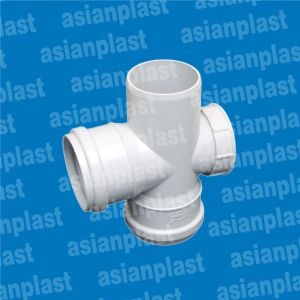 Asian Plast PVC SWR Door Tee, Color : Grey 2 - 4 Inch