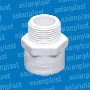 Asian Plast UPVC Male Pipe Adapter, Packaging Type : Box for Pluming