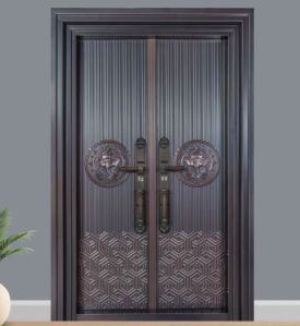 2050X1200 Mm Steel Luxury Entrance Door
