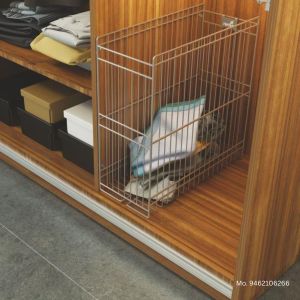 Stainless Steel Hettich Cargo Laundry Baskets, Color : Silver