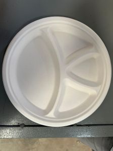 Wolto Bagasse Plate, Shape : Round