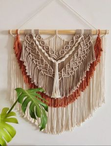 Plain Cotton Handmade Macrame Wall Hanging, Color : Multicolor