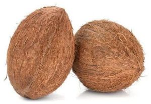 A Grade Medium Brown Semi Husked Coconut