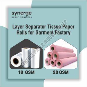Interleaving Tissue Separator Rolls For Garment Factories