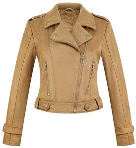 Ladies Soft Suede Leather Jacket