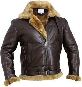 Mens Shearling Leather Jacket