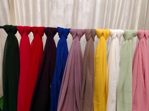 Polyester Premium Plain Georgette Fabric, Width : 44