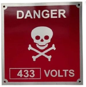 Aluminium Warning Name Plates