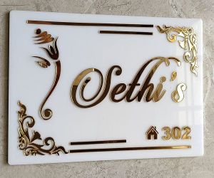 Rectangular Acrylic Name Plates