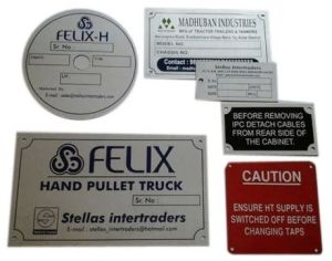 Without Etched Aluminum Name Plates