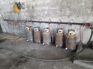 LPG Cylinder Heating Pad Bank with Power Connection