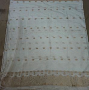 Chanderi Dupatta, Color : White, Gender : Female