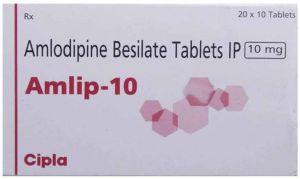 Amlip 10mg Amlodipine Tablet for Hypertension Treatment