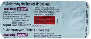 Azicip 500mg Azithromycin Tablet