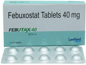 Febutax 40mg Febuxostat Tablet, Packaging Type : Box