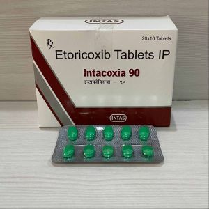 Intacoxia 90mg Etoricoxib Tablet, Packaging Type : Box
