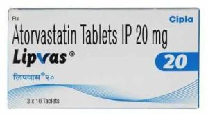 Lipvas 20mg Atorvastatin Tablet