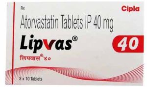 Lipvas 40mg Atorvastatin Tablet