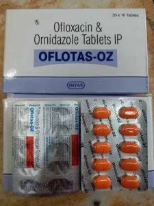 Oflotas OZ Ofloxacin Ornidazole Tablet