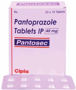 Pantosec 40mg Pantoprazole Tablet, Packaging Type : Box