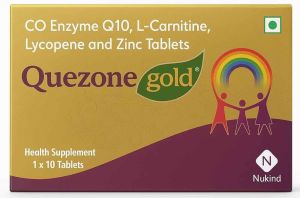 Quezone Gold Co Enzyme Q10 L Carnitine Lycopene Zinc Tablet