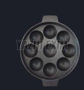 Metal Cast Iron Paniyaram Pan, Color : Black Standard
