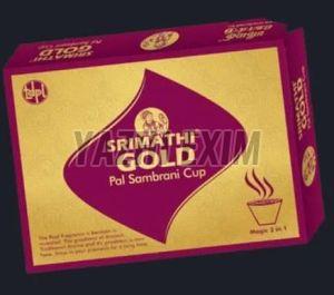 Srimathi Gold Pal Sambrani Cups, Color : Brown Standard