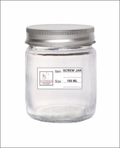 100 Ml Glass Screw Jar
