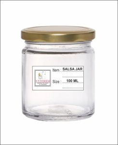 100 Ml Glass Salsa Jar