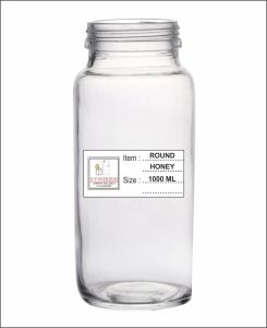 1000 Ml Round Honey Bottle, Color : Transperent, Form : Liquid