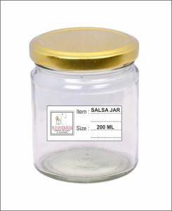 200 Ml Glass Salsa Jar