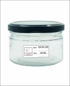 225 Ml Glass Salsa Jar