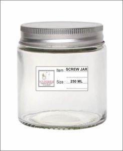 Glass 250 Ml Screw Jar, Brand Name : Np for Packaging