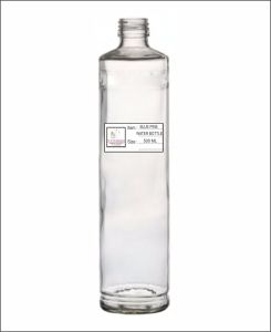 500 Ml Blue Pine Glass Water Bottle