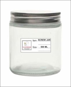 500 Ml Screw Glass Jar