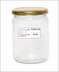 555 Ml Round (Salsa) Glass Jar