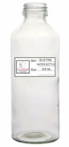 300 Ml Blue Pine Glass Water Bottle