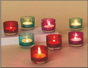 Polished Glass Candle Gift Set, Brand Name : Chirag