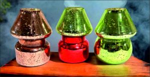 Polished Glass Decorative Candle Lamps, Brand Name : Np