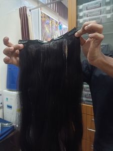 Hair Extensions, Color : Black Straight, Gender : Female