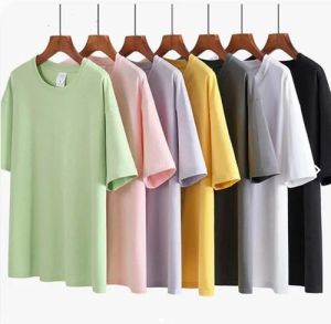 Unisex Cotton Over Sized Drop Shoulder T Shirts