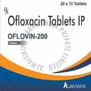 200 Mg Ofloxacin Tablet, Color : White for Antibiotic Medication