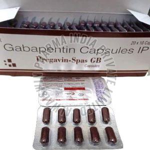 300 Mg Spas Gb Gabapentin Capsules IP