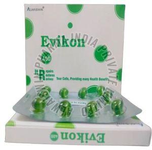 Evion 400 Mg Vitamin E Capsules, Color : Green