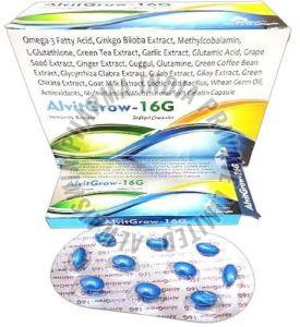 Alvitgrow-16g Softgel Capsules, Color : Blue