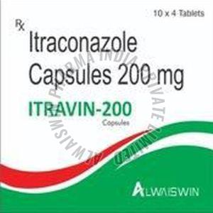 Itraconazole 200 Mg Capsules, Packaging Type : Box