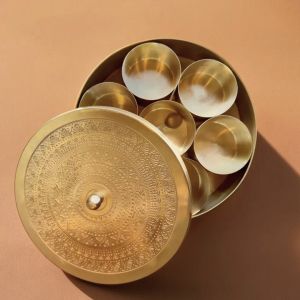 Brass Masala Box