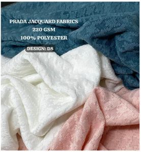 Polyester Jacquard Fabric, Packaging Size : 20 Meter for Garments